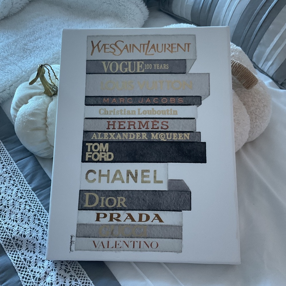 Luxury Fashion Canvas Book Stack Canvas Art $20 - Picture 7 of 7